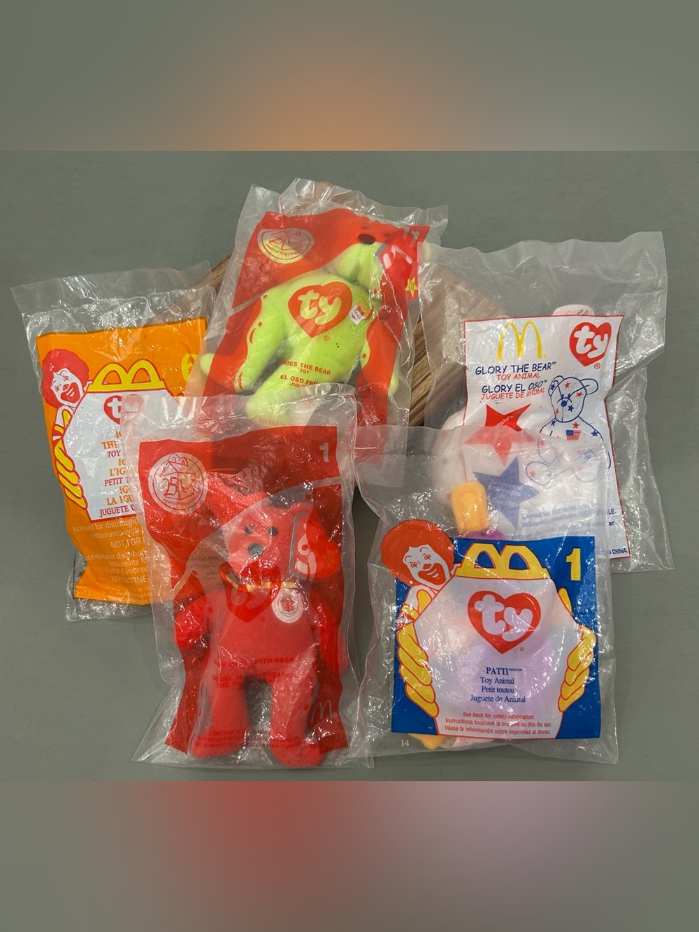 Vintage Ty McDonald's Beanie Babies Sealed Lot Happy Meal 1996 1999 2004